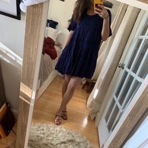 Altar’d State Navy Babydoll Dress